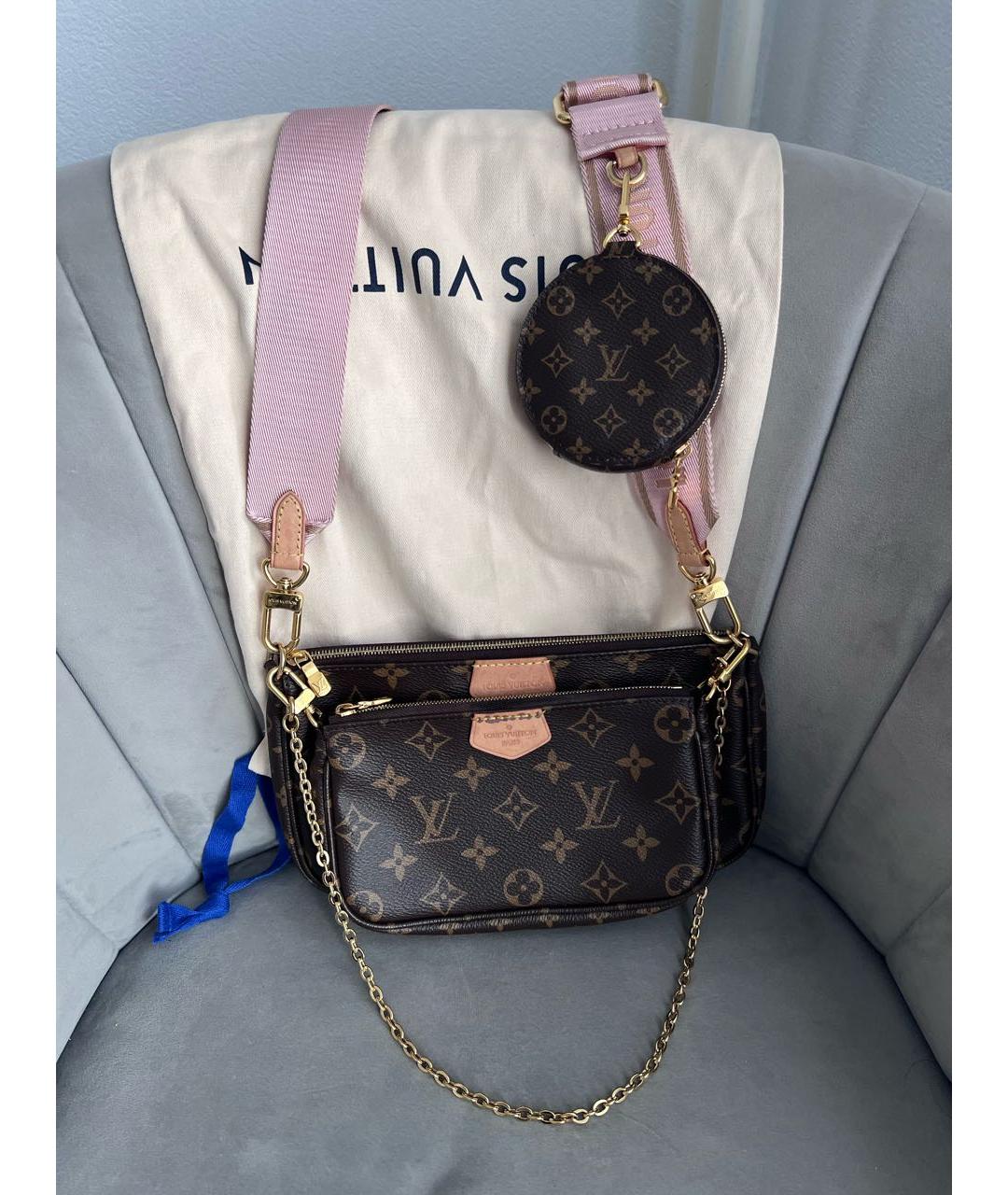 LOUIS VUITTON Коричневая сумка через плечо, фото 2