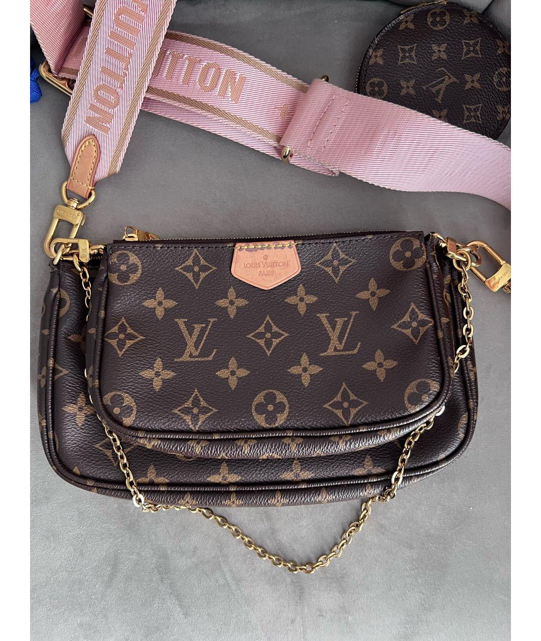 LOUIS VUITTON Коричневая сумка через плечо, фото 7