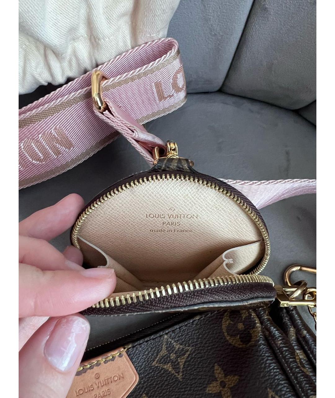 LOUIS VUITTON Коричневая сумка через плечо, фото 8