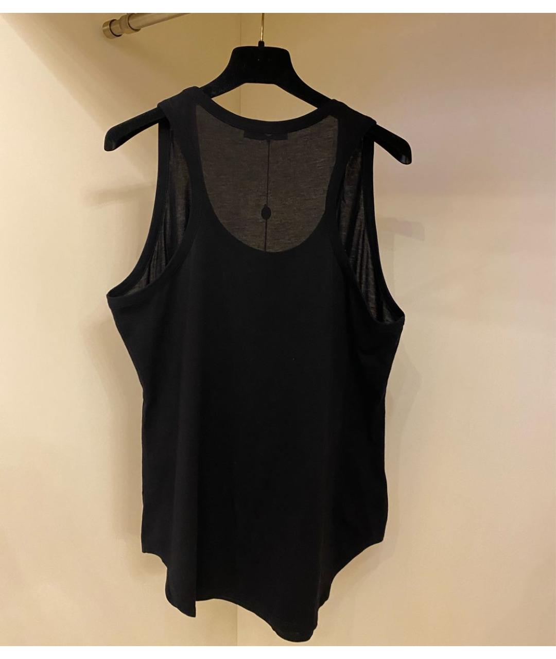 ALEXANDER MCQUEEN Черная хлопковая майка, фото 7