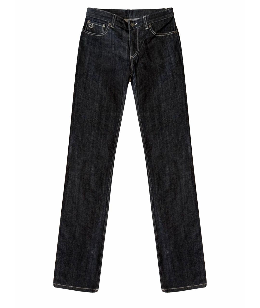 LOUIS VUITTON Черные хлопко-эластановые джинсы клеш, фото 1