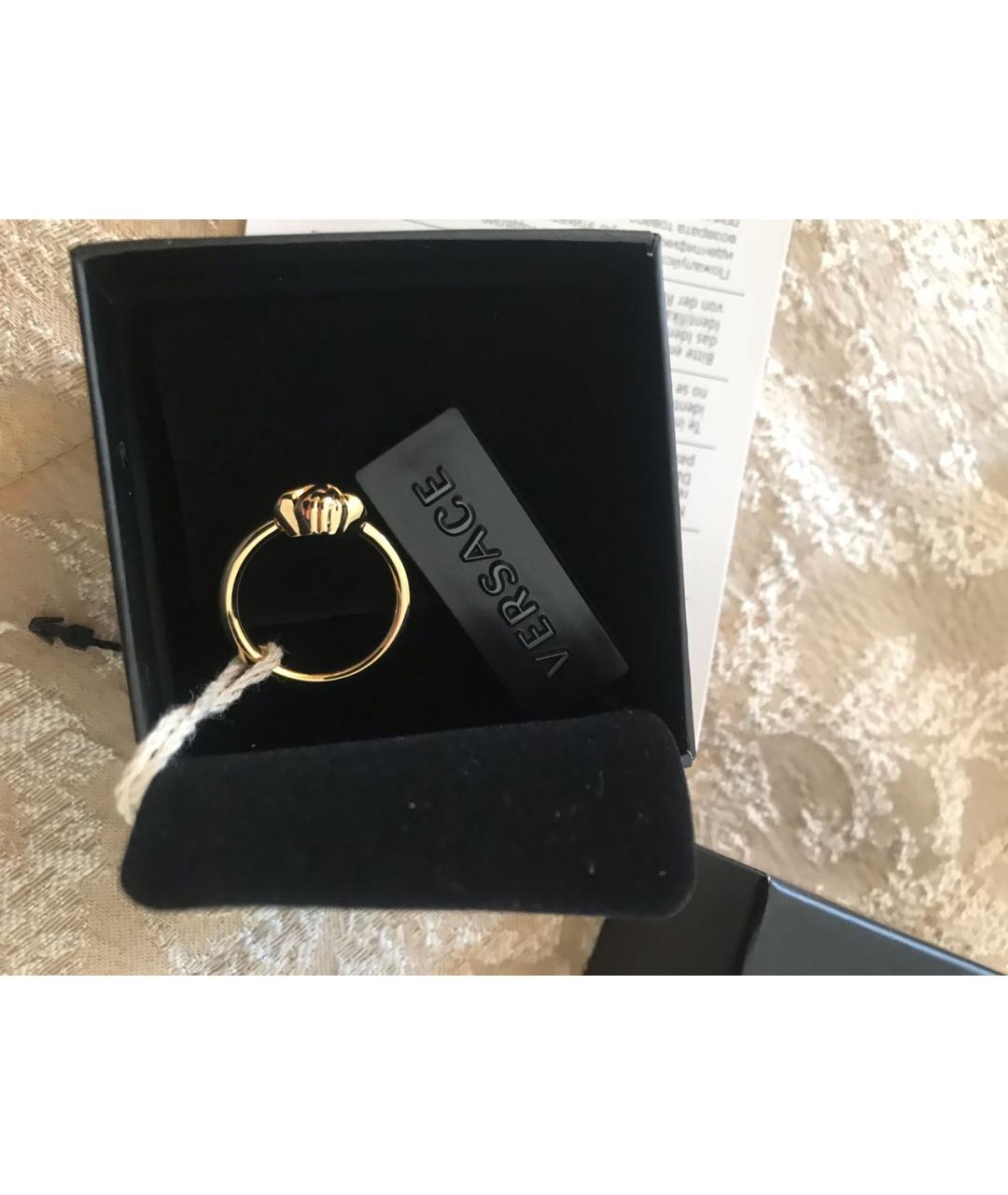 VERSACE Золотое металлическое кольцо, фото 3