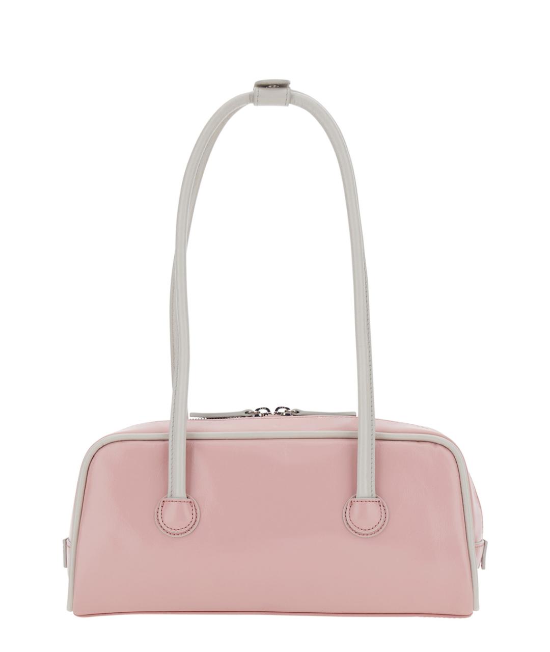 MARGESHERWOOD Розовая кожаная сумка через плечо, фото 2