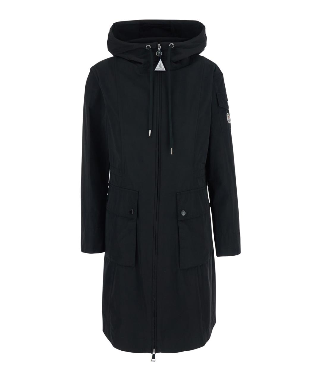 MONCLER Черная полиэстеровая куртка, фото 1