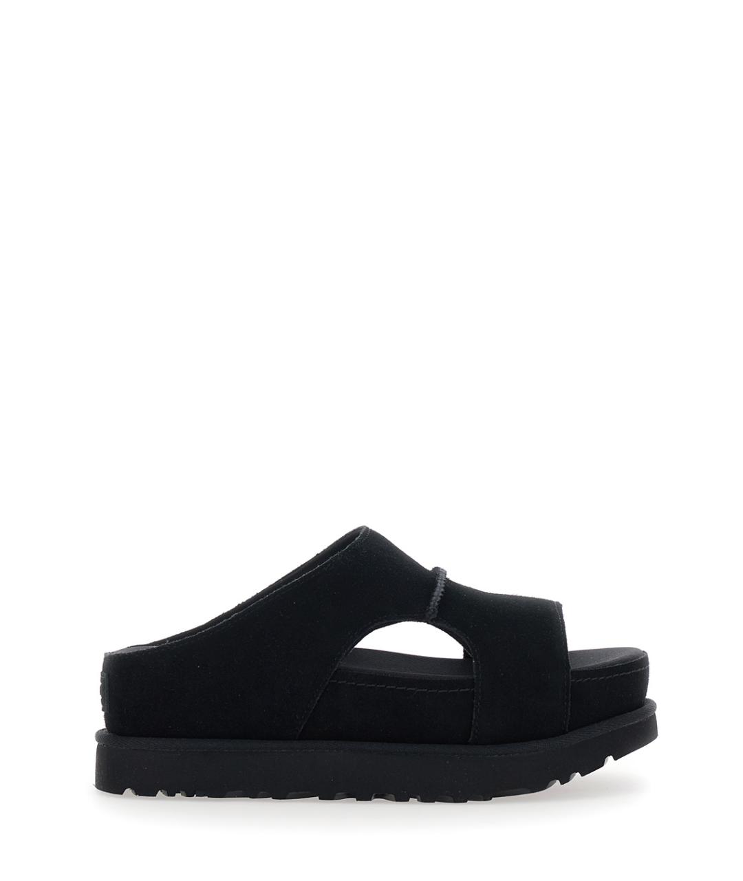 UGG AUSTRALIA Черные замшевые шлепанцы, фото 1