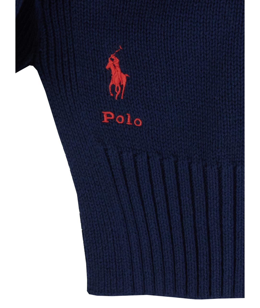 POLO RALPH LAUREN Синий хлопковый джемпер / свитер, фото 3