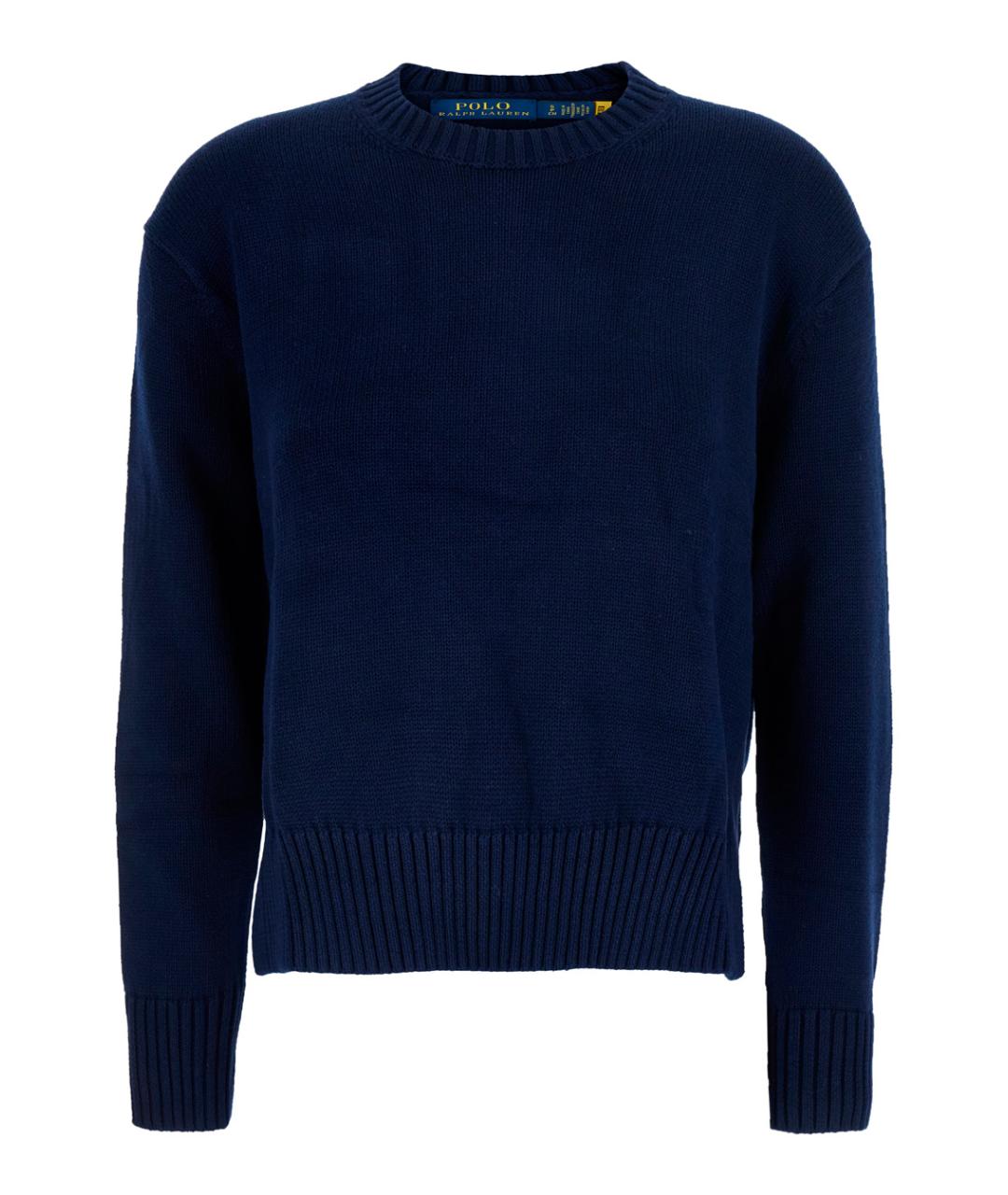POLO RALPH LAUREN Синий хлопковый джемпер / свитер, фото 1