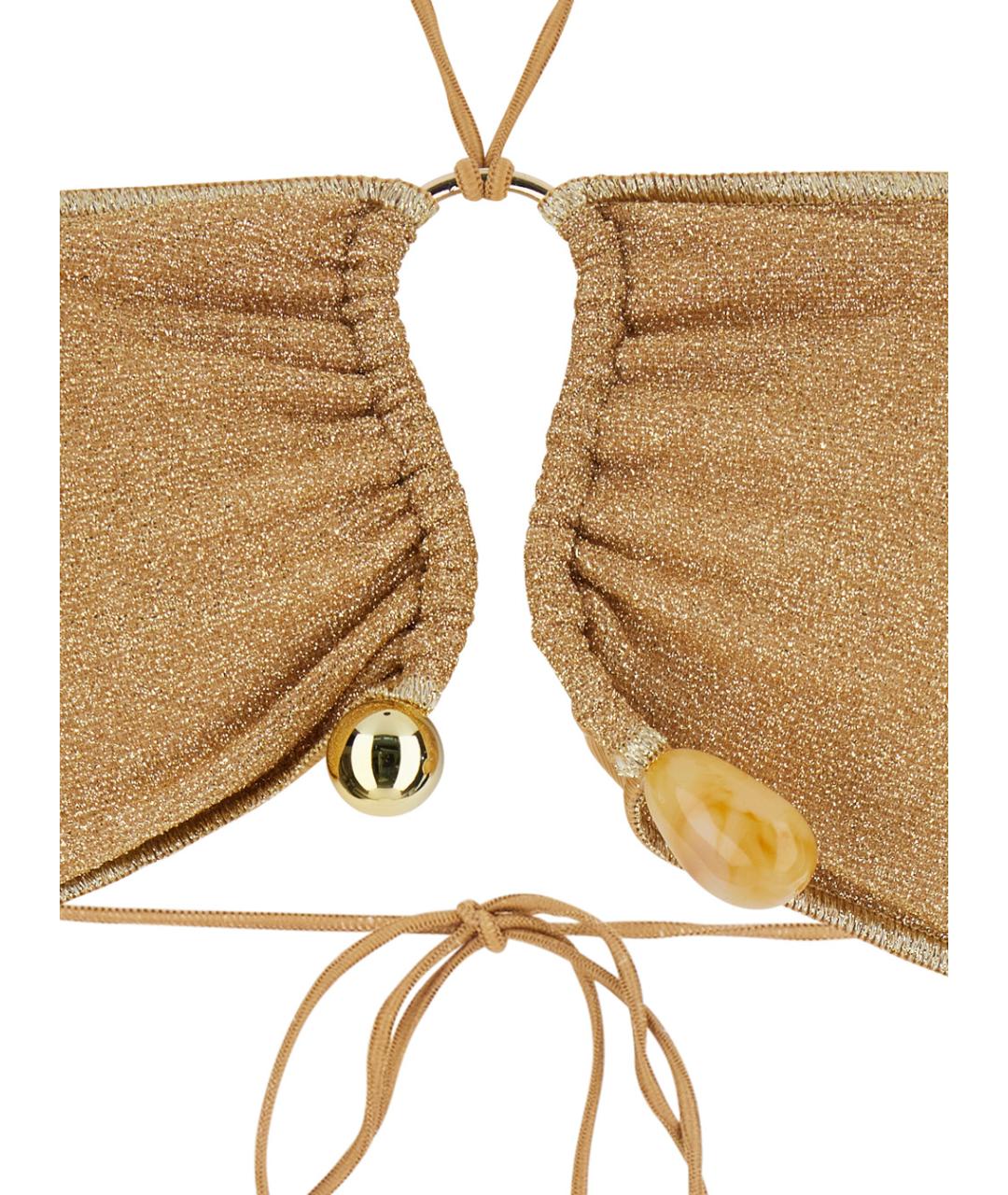 OSEREE Золотой полиамидовый купальник, фото 3