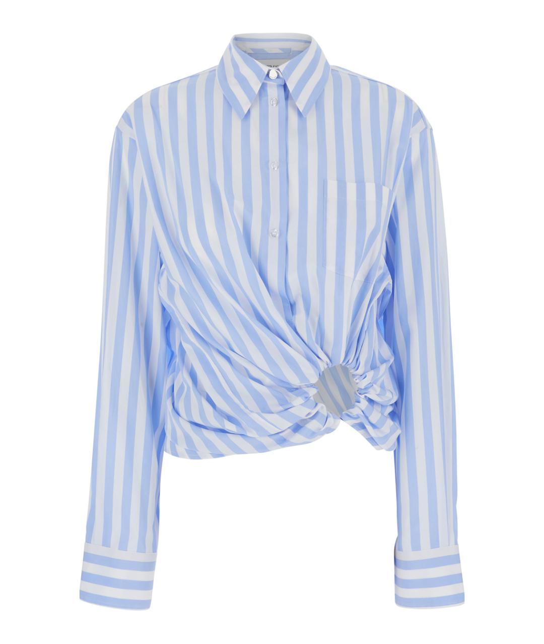 SPORTMAX Голубая хлопковая рубашка, фото 1