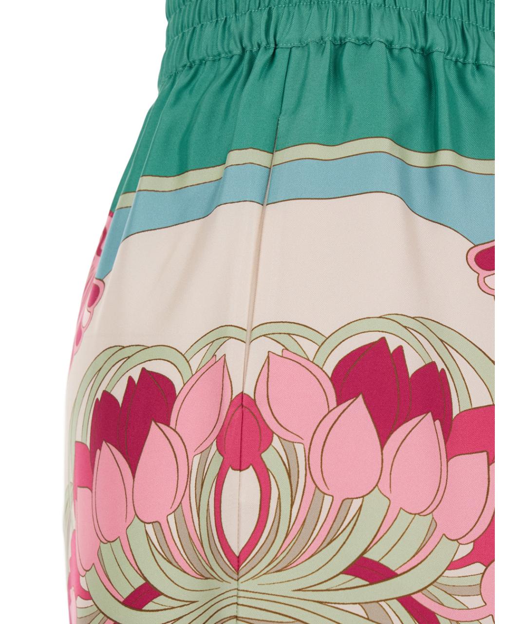 LA DOUBLEJ Мульти шелковые брюки широкие, фото 3