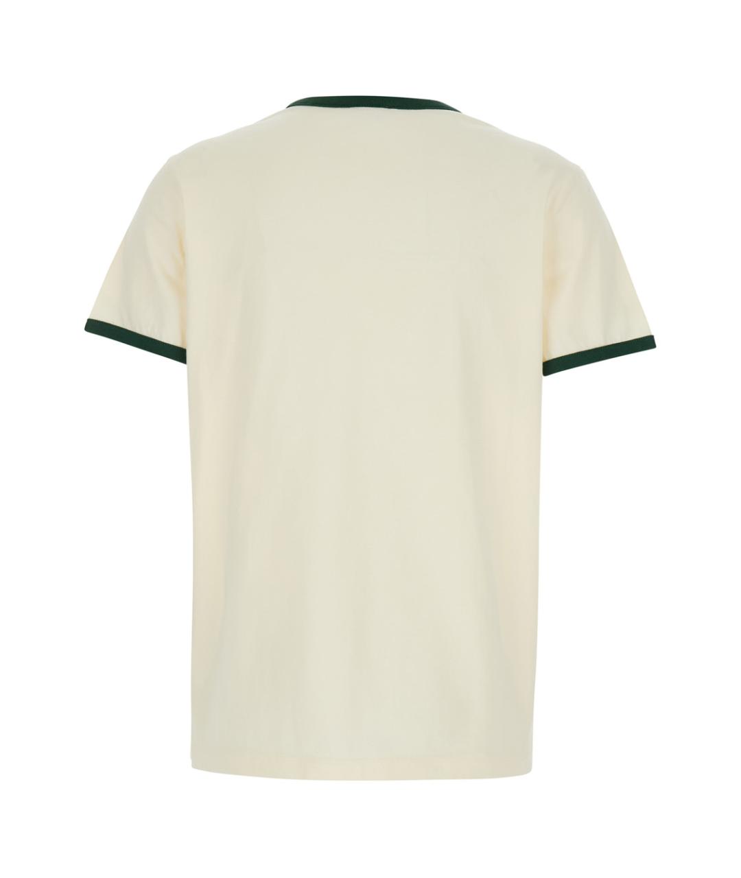 MONCLER Белая хлопковая футболка, фото 2