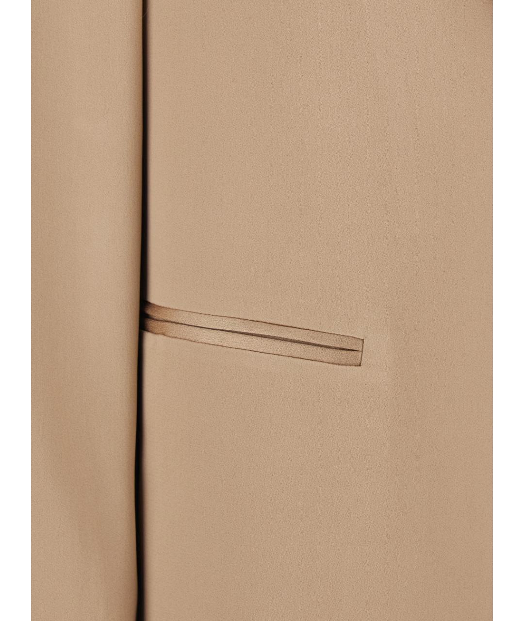 ANTONELLI Бежевый ацетатный жакет/пиджак, фото 3