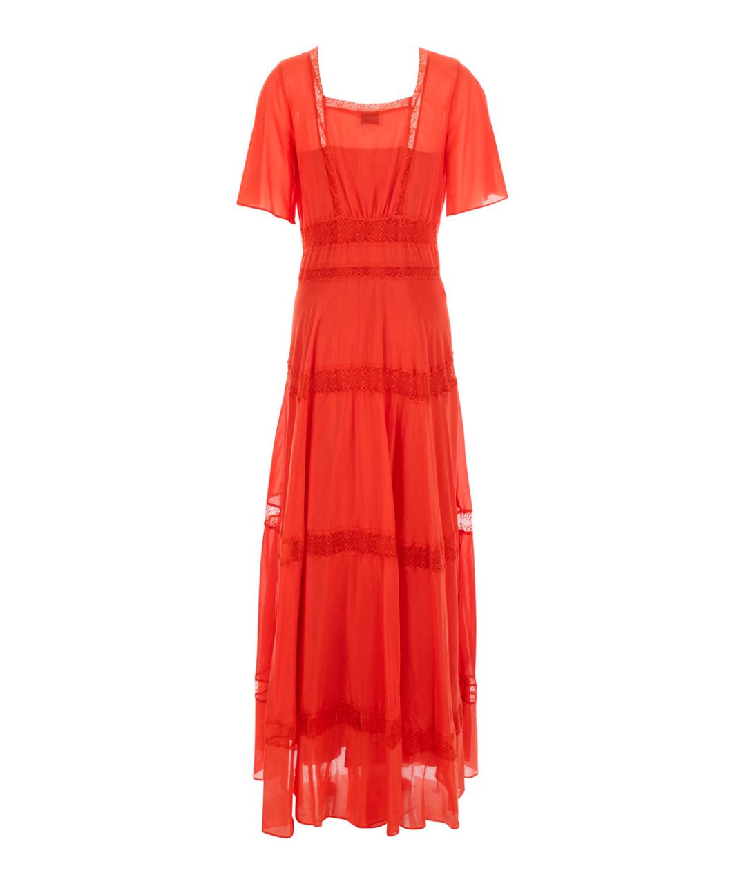 FORTE FORTE Красное хлопковое повседневное платье, фото 2