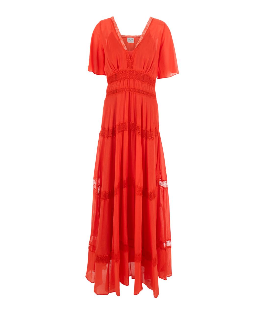 FORTE FORTE Красное хлопковое повседневное платье, фото 1