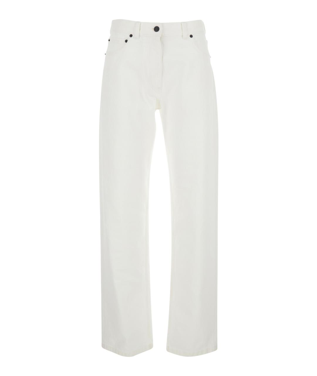 THE ROW Белые хлопковые прямые джинсы, фото 1