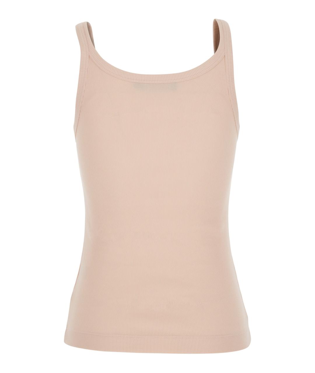 DOLCE&GABBANA Розовая хлопковая майка, фото 2