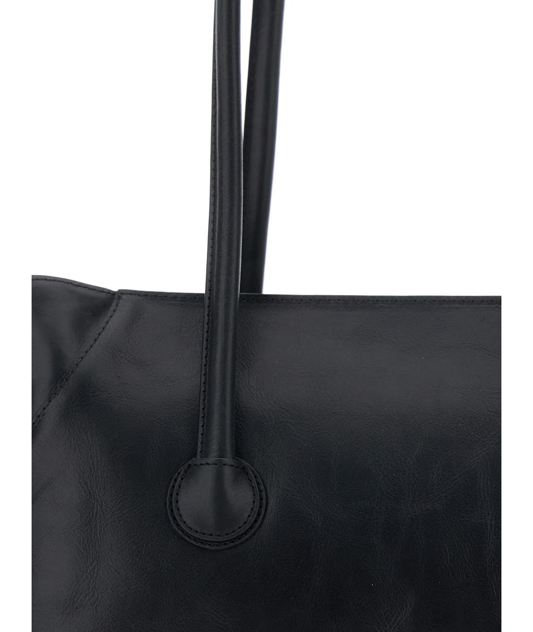 MARGESHERWOOD Черная кожаная сумка через плечо, фото 3