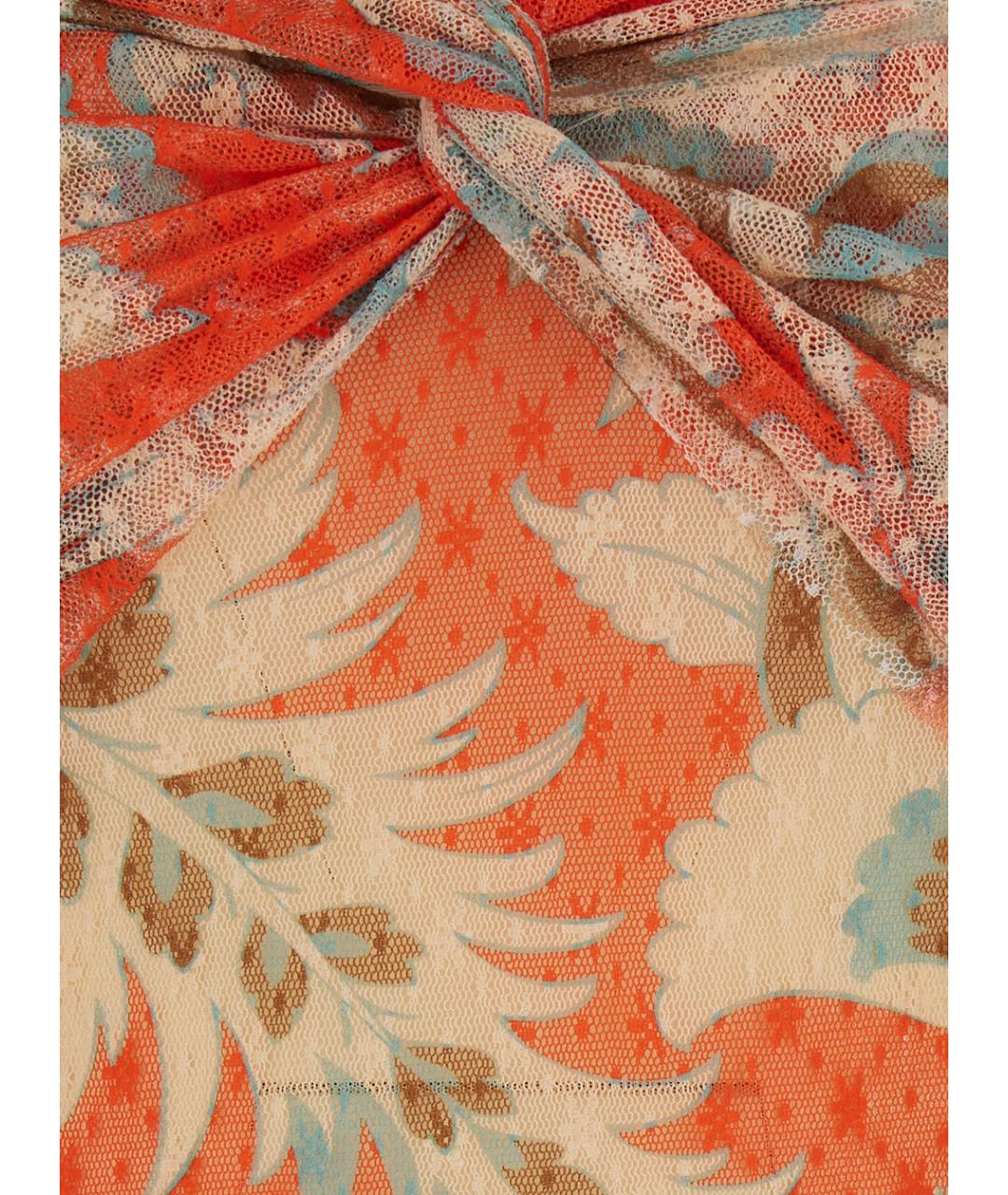 ETRO Оранжевое полиамидовое платье, фото 3