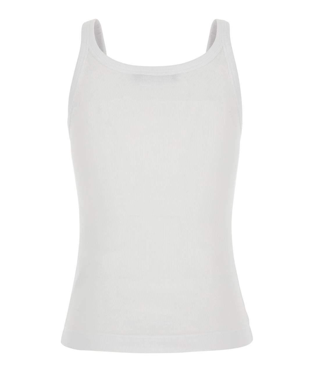 DOLCE&GABBANA Белая хлопковая майка, фото 2