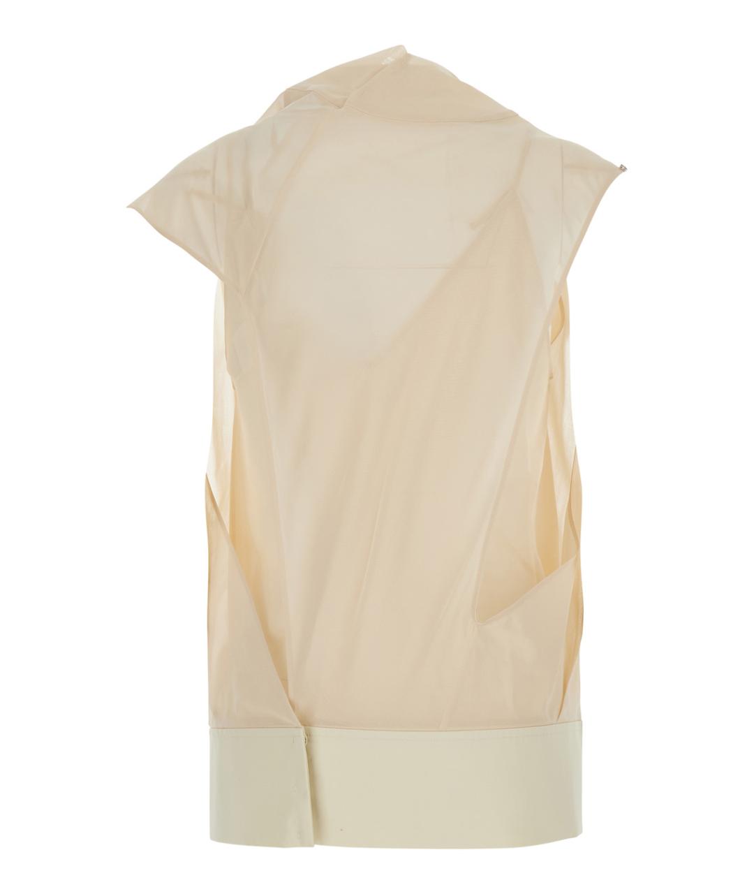 SPORTMAX Белая хлопковая блузы, фото 2