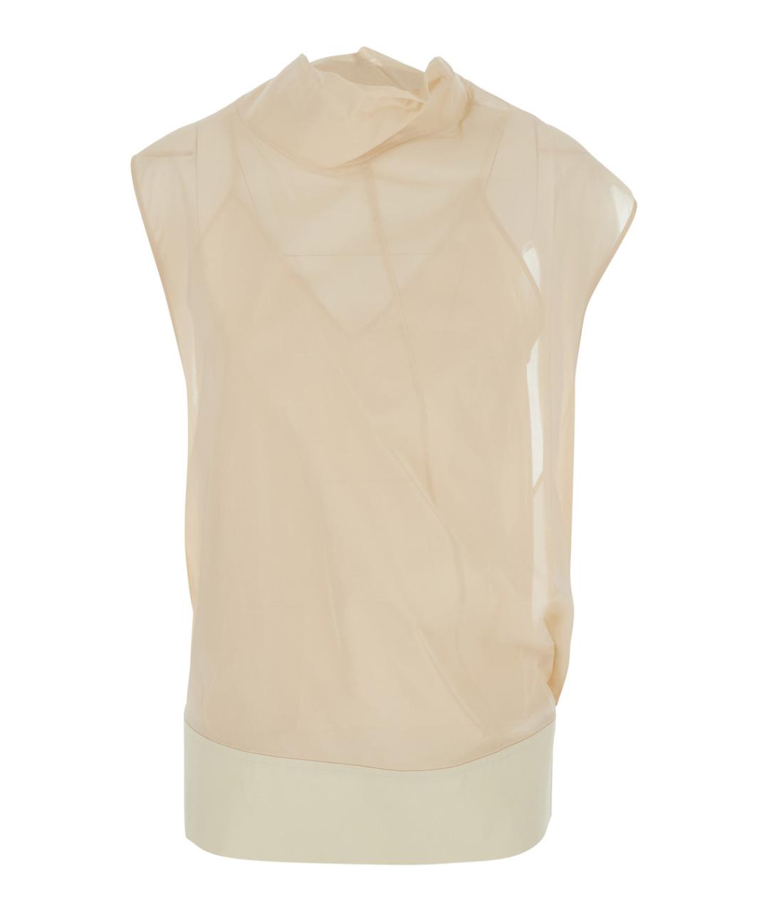 SPORTMAX Белая хлопковая блузы, фото 1