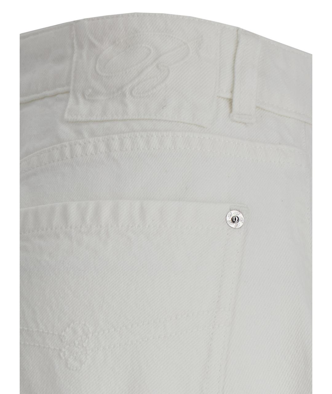 BLUMARINE Белые джинсы клеш, фото 3