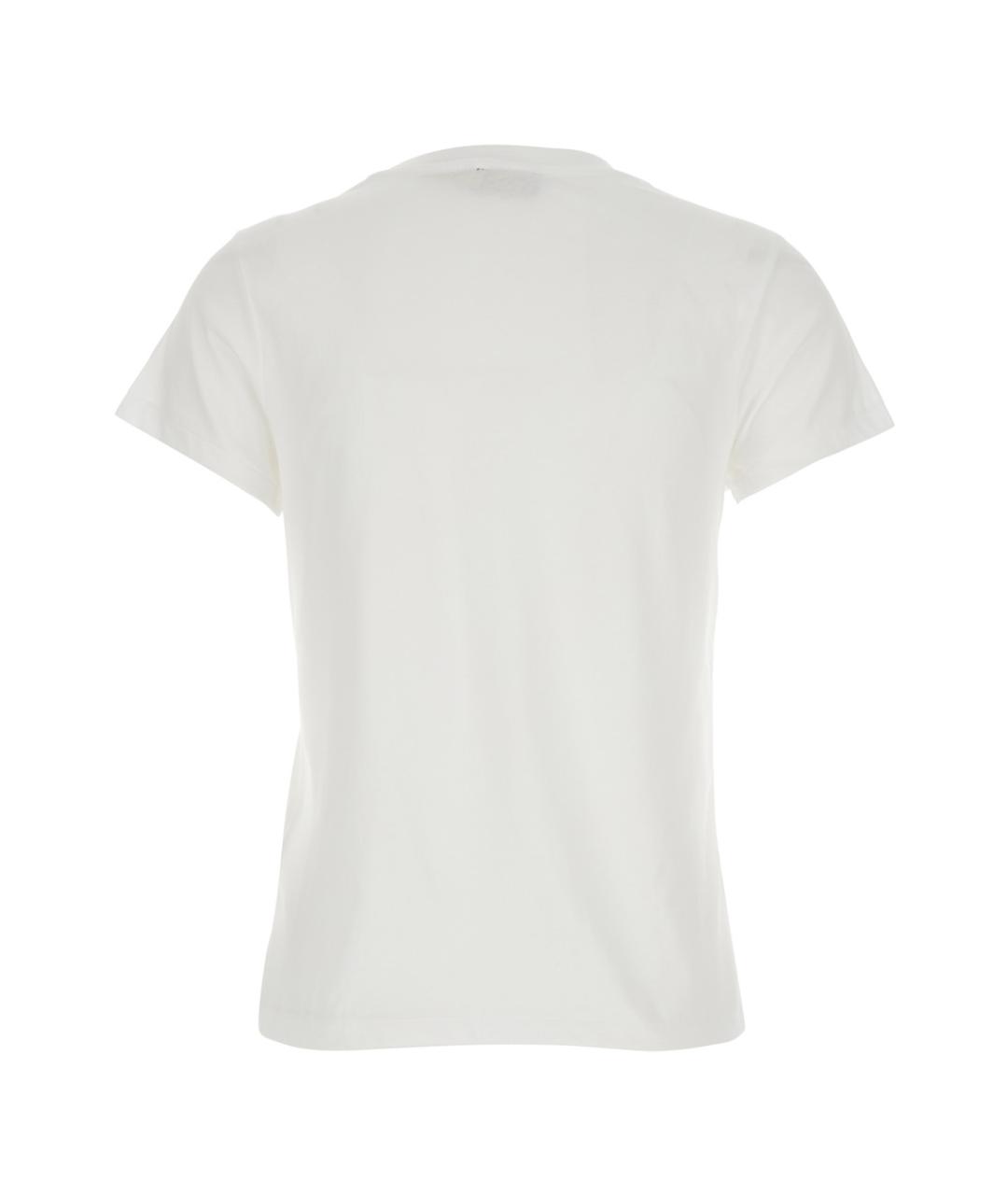 POLO RALPH LAUREN Белая хлопковая футболка, фото 2