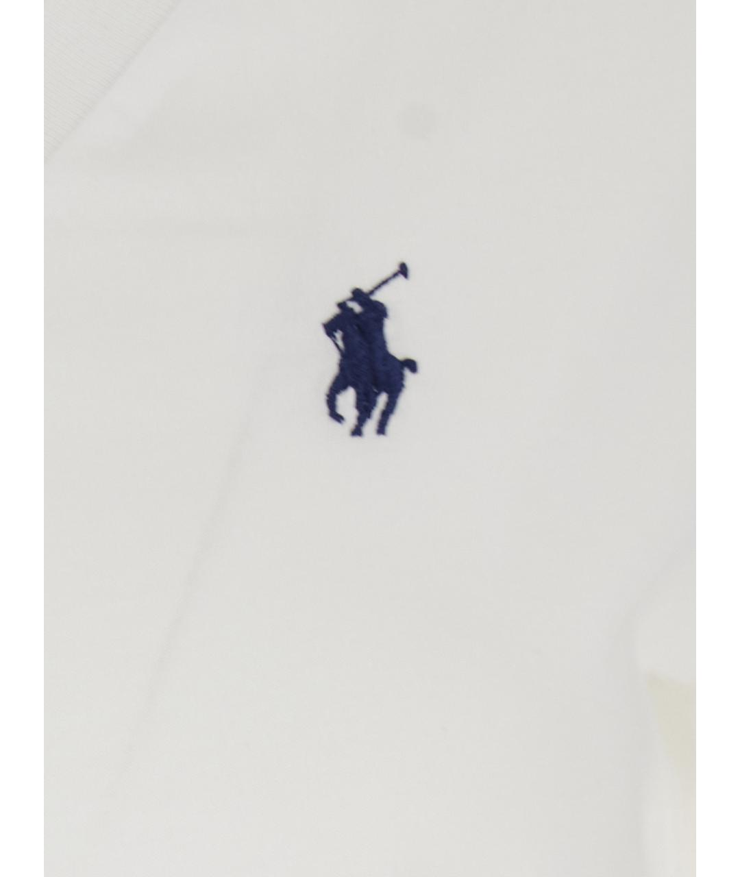POLO RALPH LAUREN Белая хлопковая футболка, фото 3