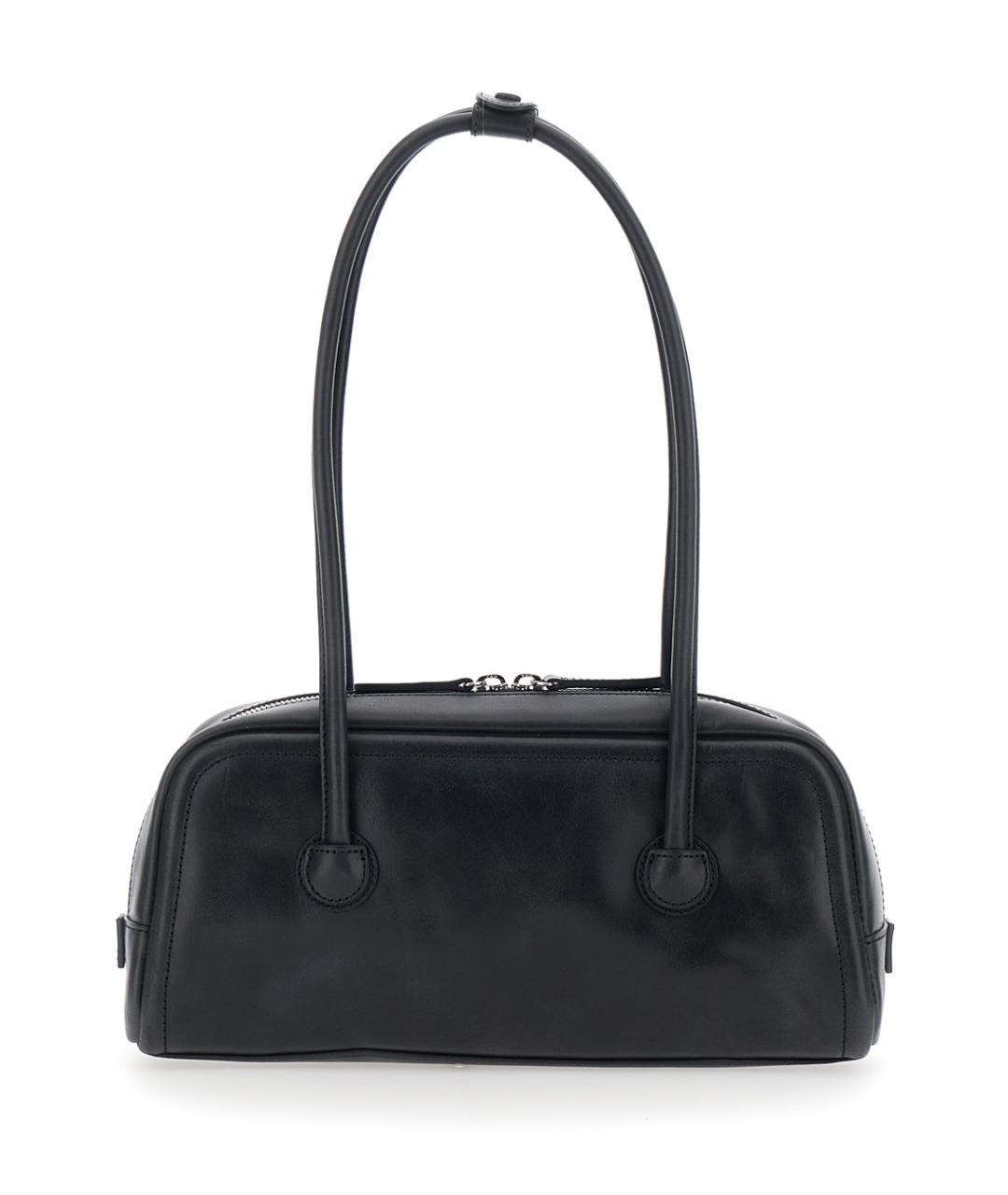 MARGESHERWOOD Черная кожаная сумка через плечо, фото 2