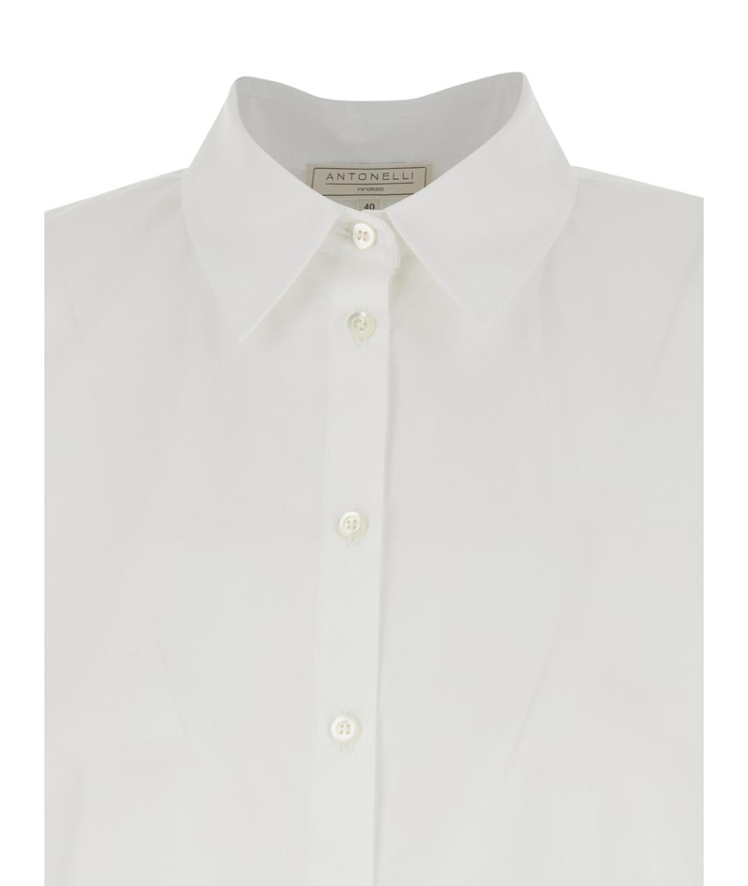 ANTONELLI Белая хлопковая рубашка, фото 3