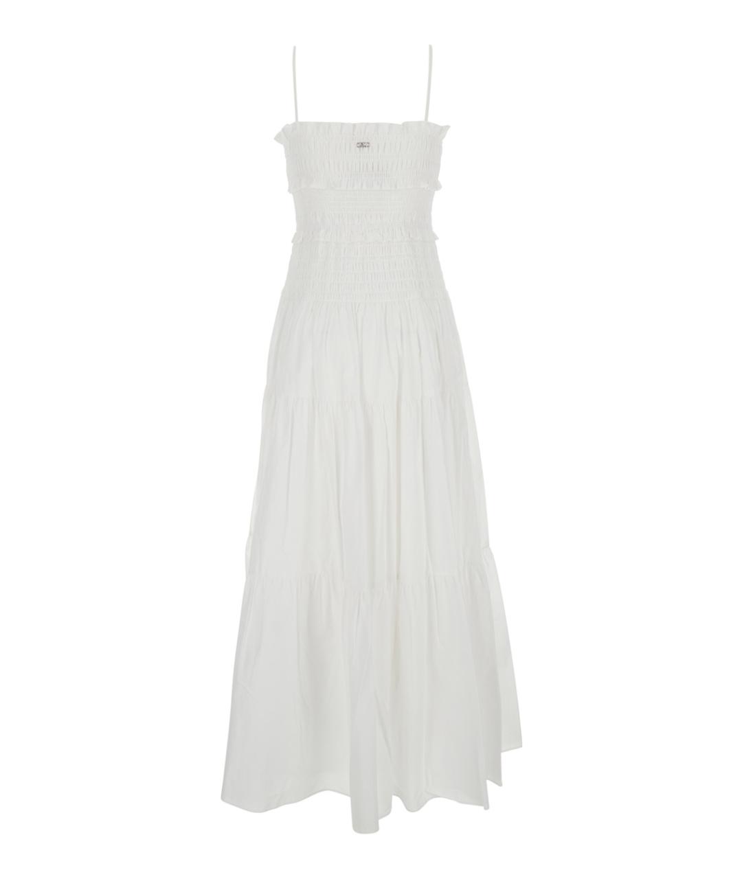 MICHAEL MICHAEL KORS Белое хлопковое повседневное платье, фото 2