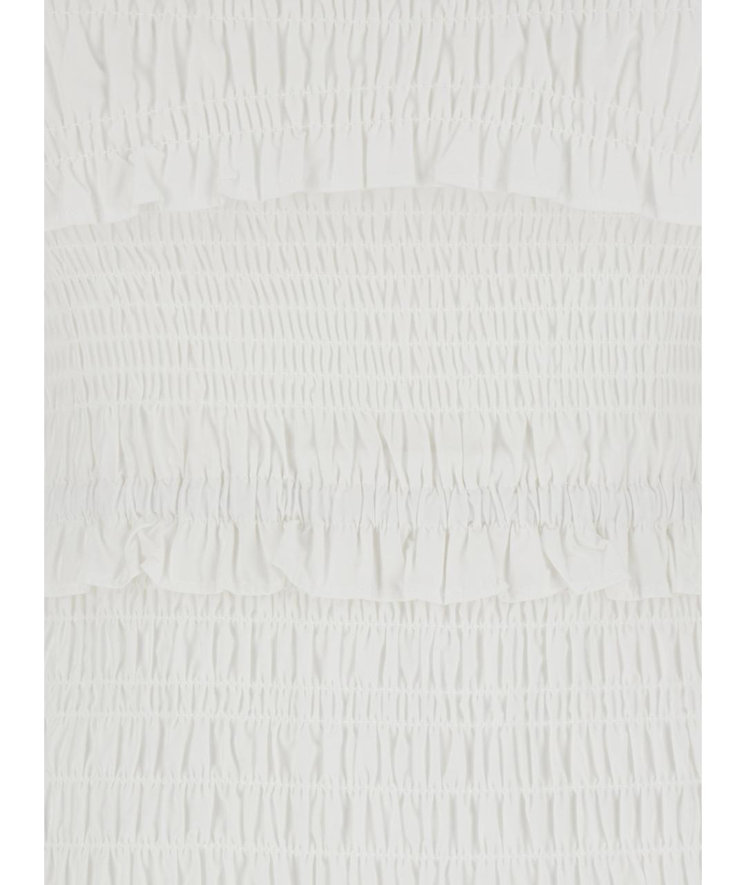 MICHAEL MICHAEL KORS Белое хлопковое повседневное платье, фото 3