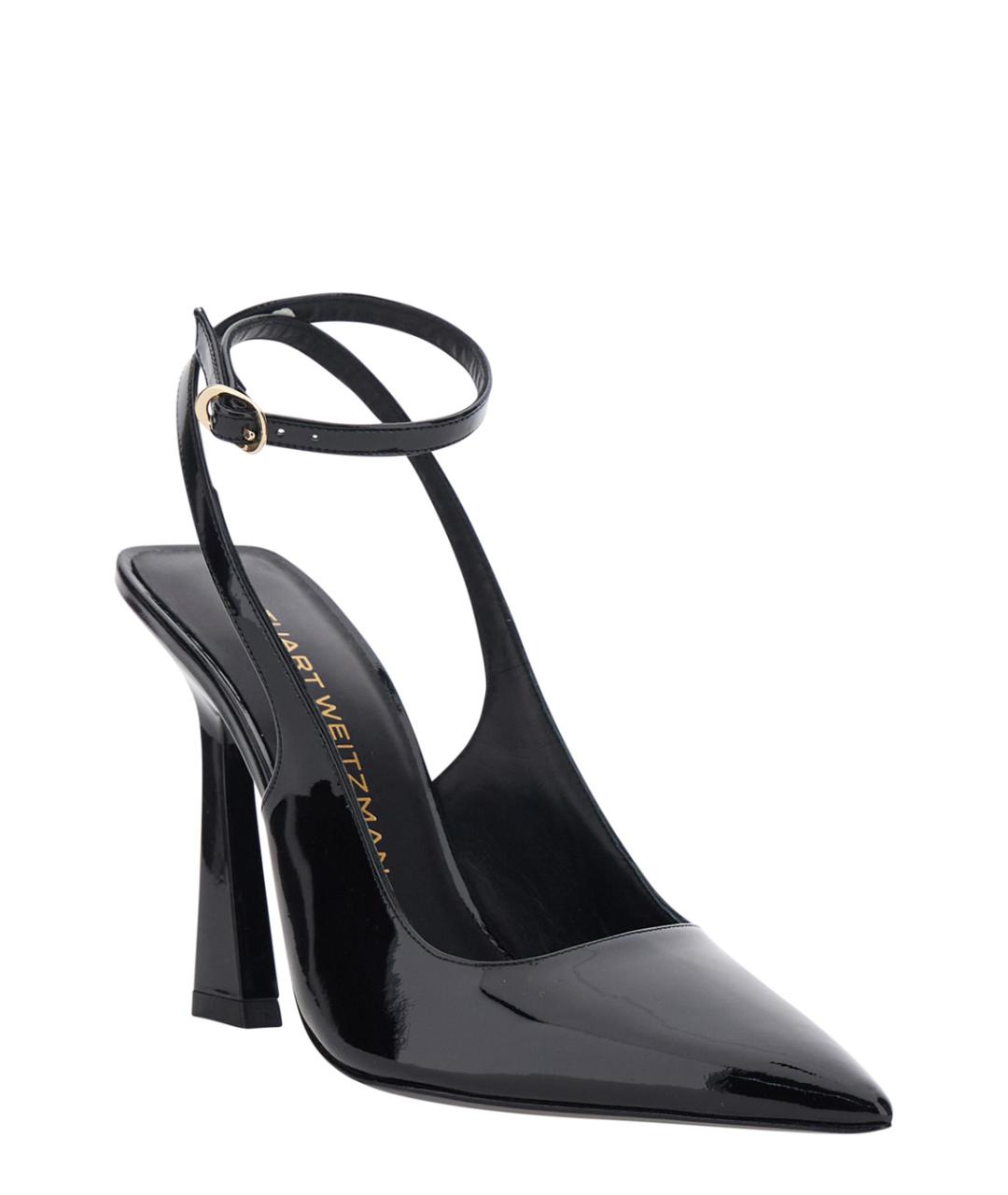 STUART WEITZMAN Черные туфли из лакированной кожи, фото 2