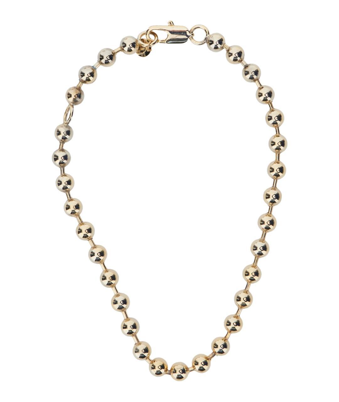 SEMICOUTURE Золотая латунная цепочка, фото 3