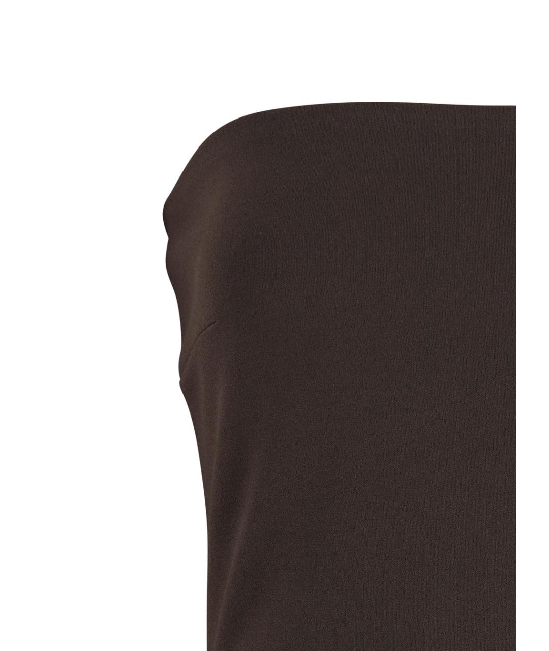 SOLACE LONDON Коричневое полиэстеровое вечернее платье, фото 3