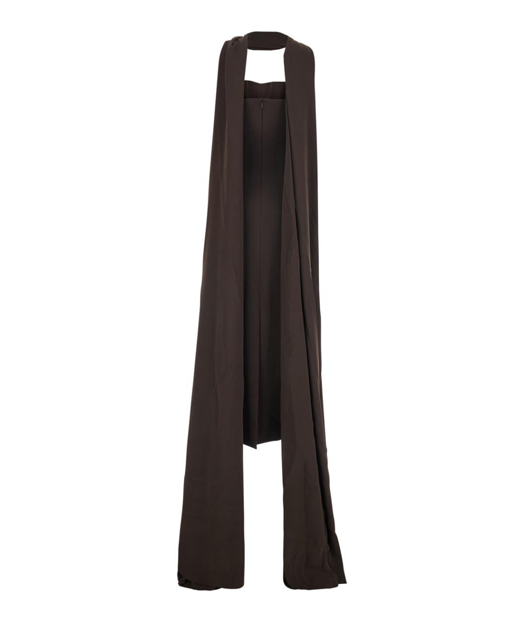 SOLACE LONDON Коричневое полиэстеровое вечернее платье, фото 2