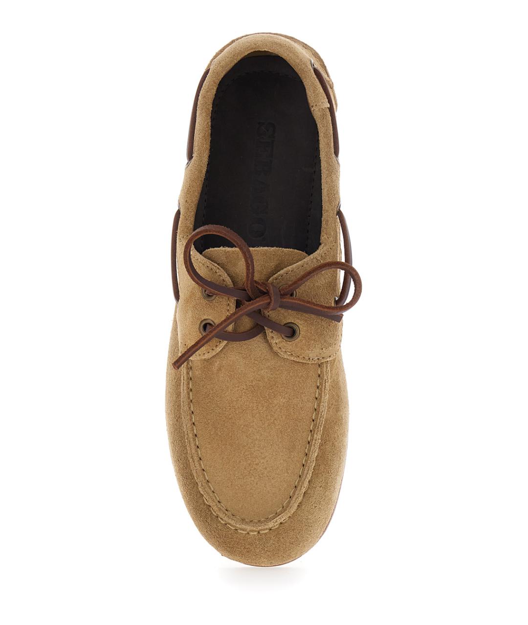 SEBAGO Бежевые кожаные лоферы, фото 4