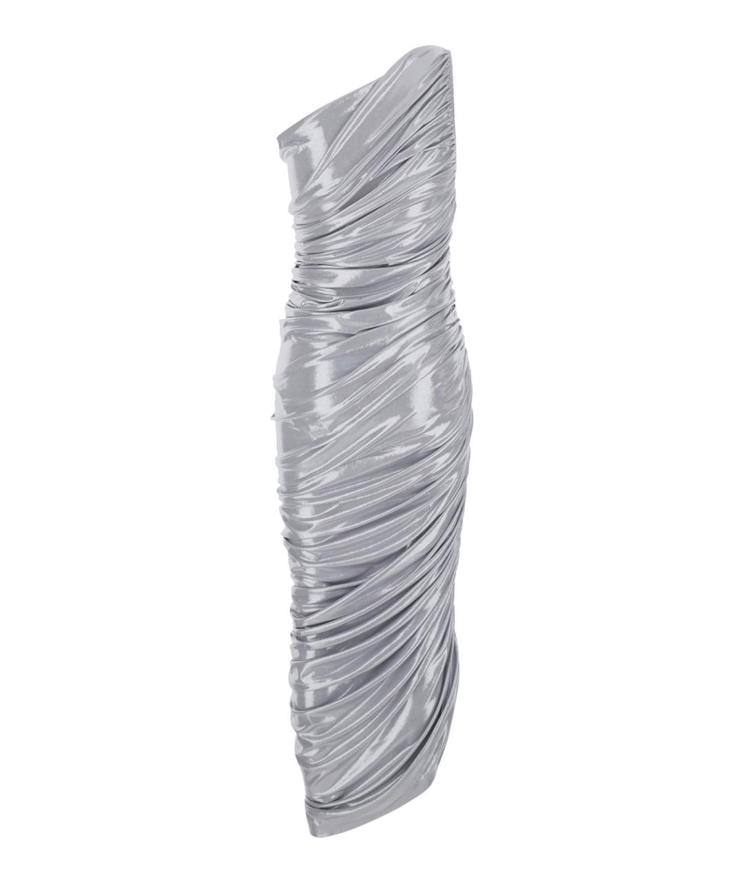 NORMA KAMALI Серебряное вечернее платье, фото 2