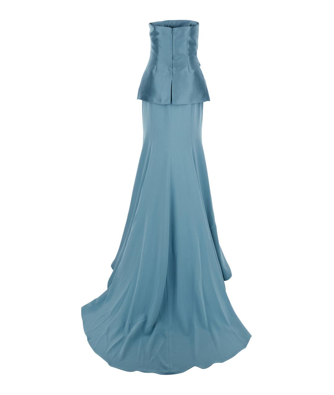 SOLACE LONDON Голубое полиэстеровое вечернее платье, фото 2