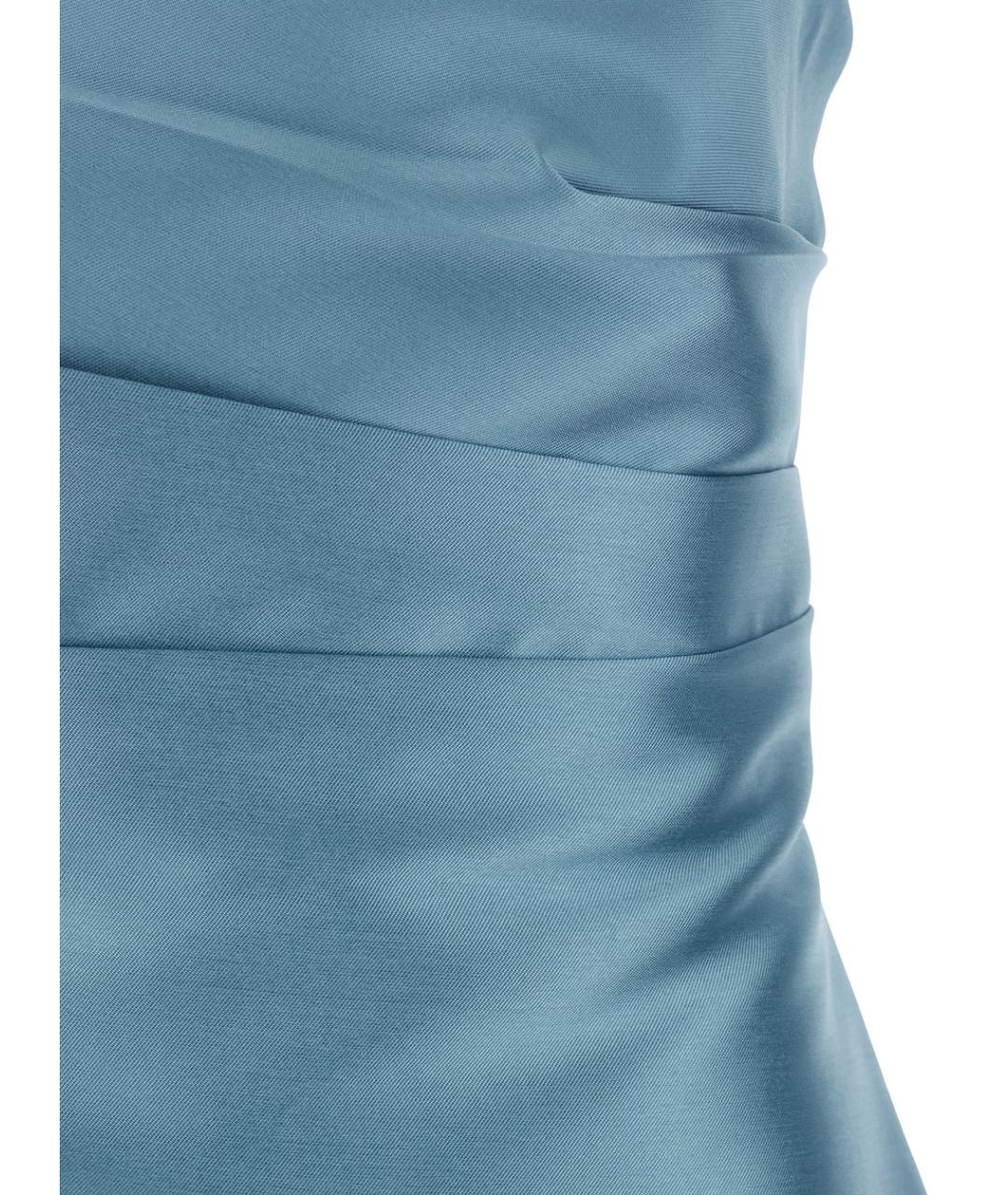 SOLACE LONDON Голубое полиэстеровое вечернее платье, фото 3