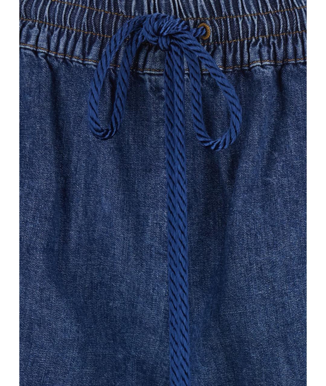 VALENTINO Синие хлопковые шорты, фото 3