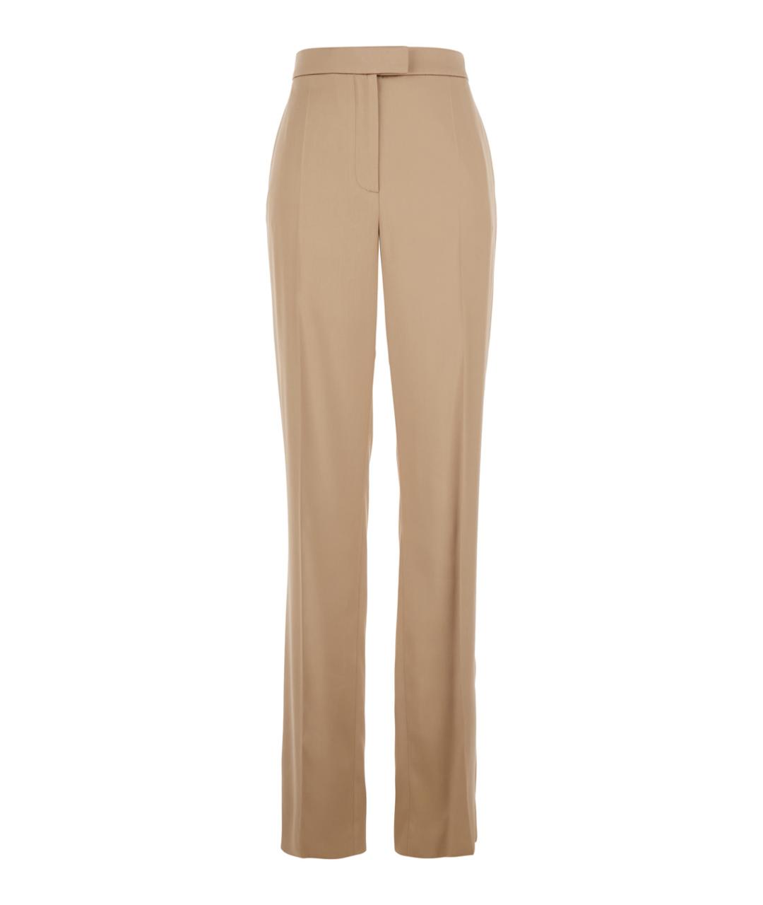 VALENTINO Розовые шелковые прямые брюки, фото 1