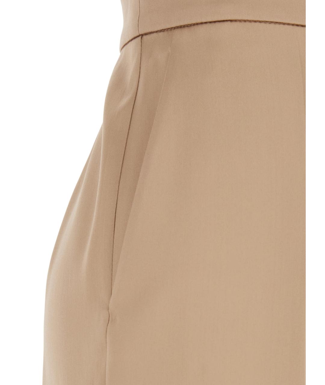 VALENTINO Розовые шелковые прямые брюки, фото 3