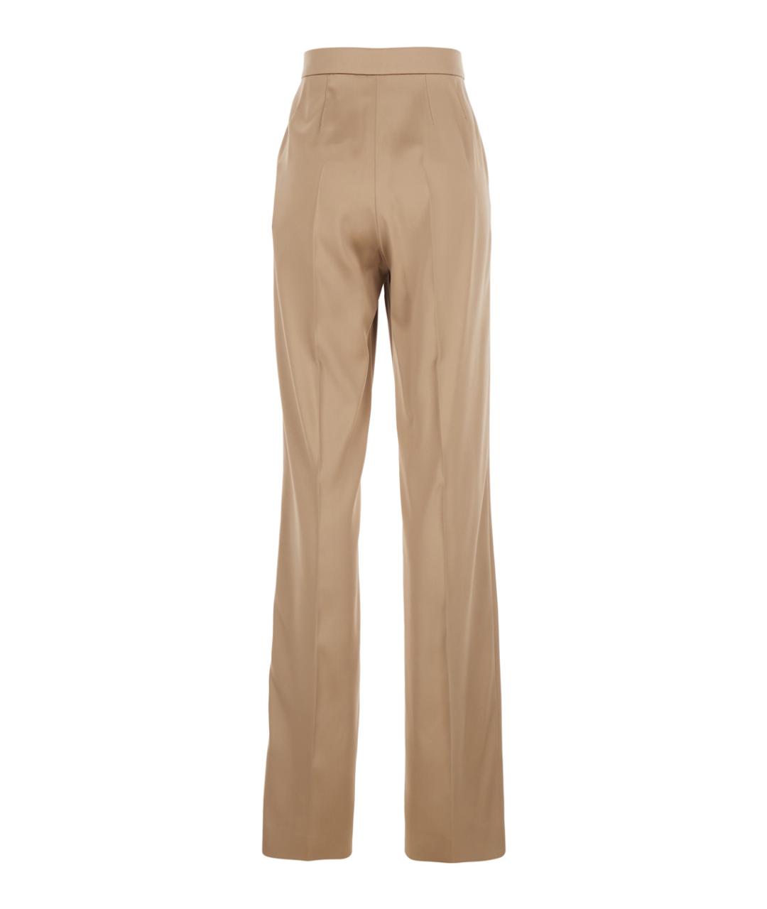 VALENTINO Розовые шелковые прямые брюки, фото 2