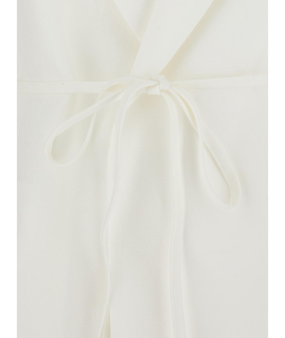 TWIN-SET Белый льняной жакет/пиджак, фото 3