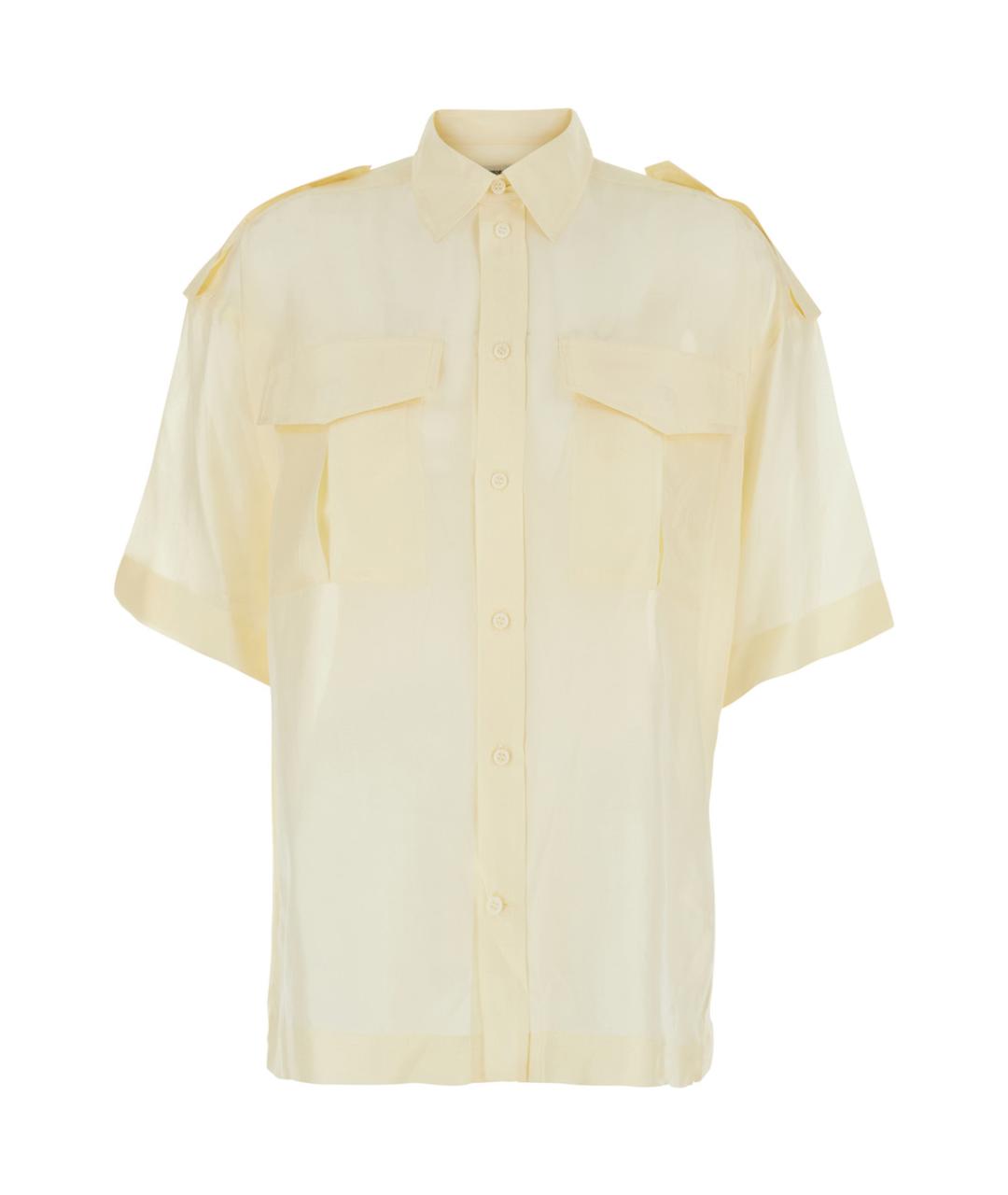 PHOEBE PHILO Бежевая шелковая рубашка, фото 1