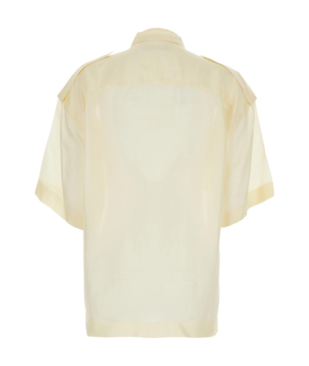 PHOEBE PHILO Бежевая шелковая рубашка, фото 2