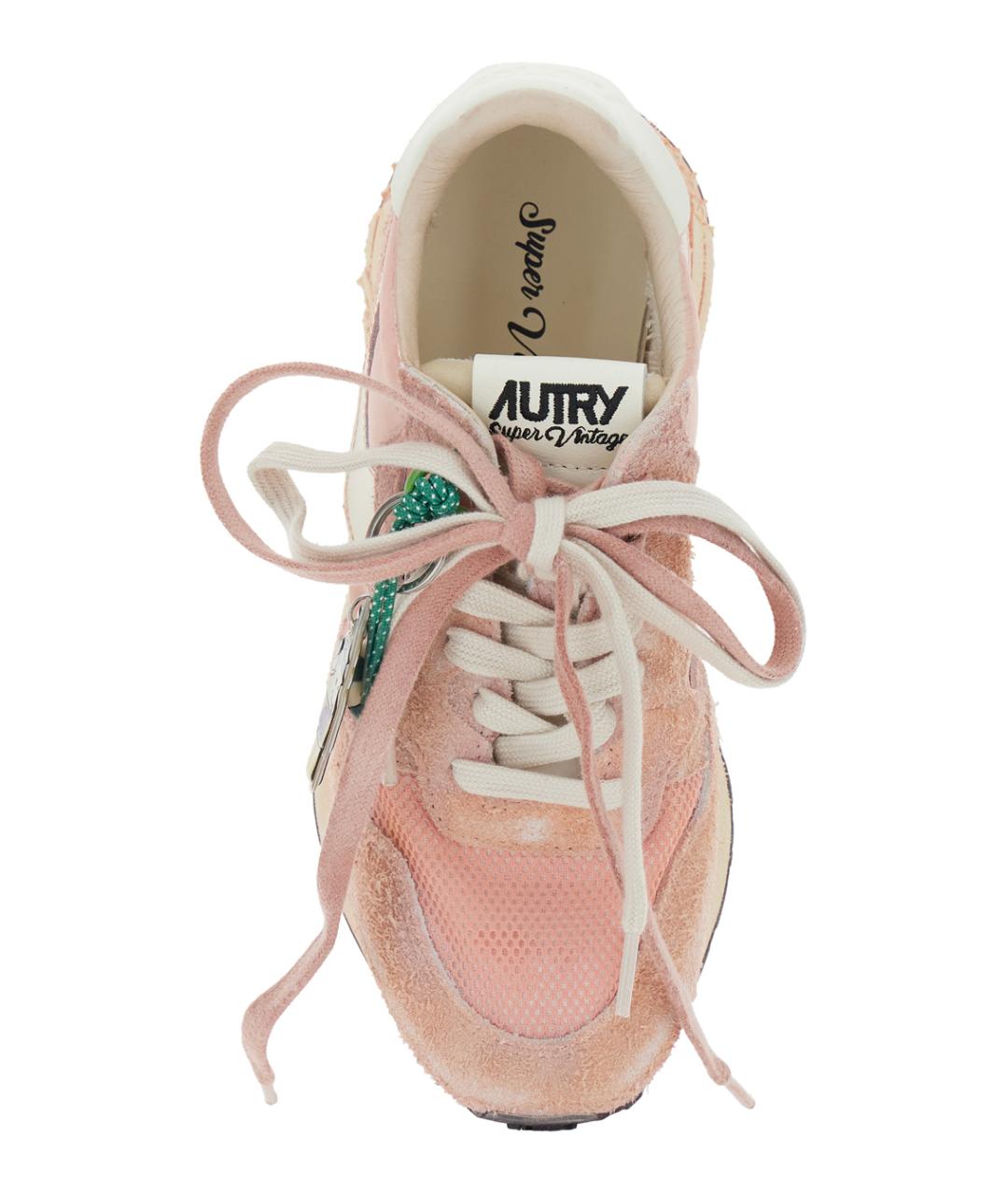AUTRY Розовые замшевые кроссовки, фото 4