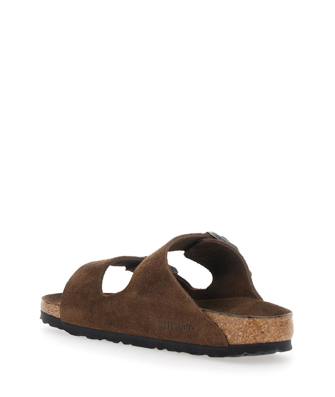 BIRKENSTOCK Коричневые кожаные сандалии, фото 2