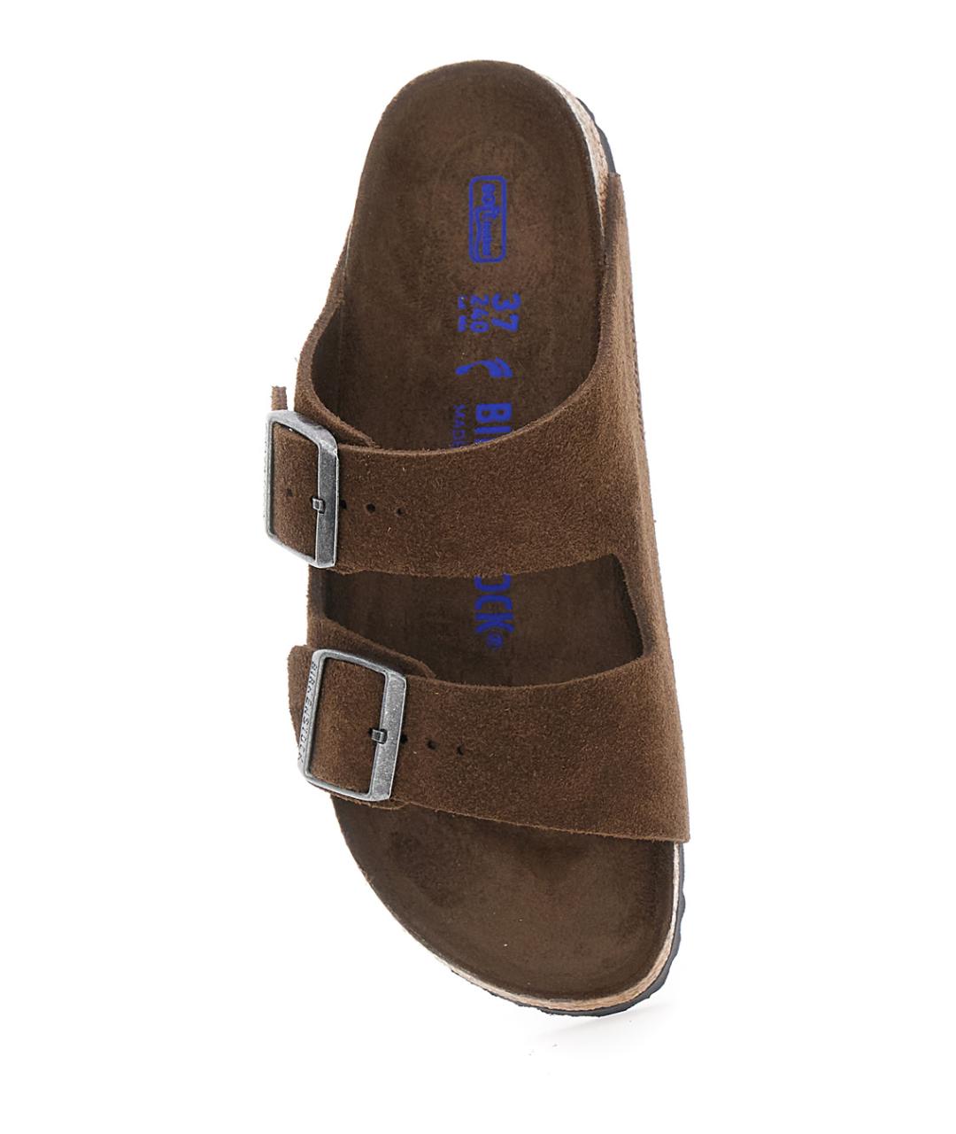 BIRKENSTOCK Коричневые кожаные сандалии, фото 3